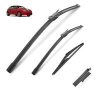 Limpiaparabrisas Juego de escobillas limpiaparabrisas delanteras y traseras compatible con Alfa Romeo MiTo 2008-2018, cepillos for parabrisas de ventana, accesorios for coche, cortador 26+15+12, Es