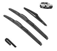 Limpiaparabrisas Juego de escobillas limpiaparabrisas delanteras y traseras compatible con Toyota RAV4 XA40 2013-2018, cortador de cepillos for parabrisas de ventana de 26"+16"+10", Escobilla limpi