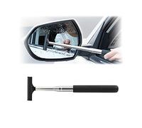 Limpiaparabrisas para espejo retrovisor de coche, escobilla de cristal retráctil, limpiador de agua con varilla larga telescópica, herramienta de limpieza portátil para todos los vehículos, accesorios