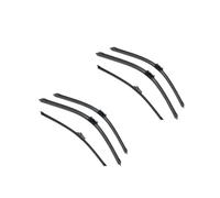 Limpiaparabrisas para para MK1 2007-2017 Limpiaparabrisas Trasero Delantero Coche Limpiaparabrisas Goma Suave Parabrisas 24 "+ 21" + 13 "2014 2015 2016 Parabrisas Coche(6 Wipers)