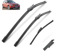 Limpiaparabrisas Parabrisas Para BMW X1 E84 2009-2015 24 in + 19 in + 12 in, Limpia Parabrisas Delanteras Y Traseras Coche Escobilla Limpiaparabr