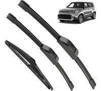 Limpiaparabrisas Parabrisas Para Kia Soul MK2 2014-2019 24in+20in+11in, Limpia Parabrisas Delanteras Y Traseras Coche Escobilla Limpiaparabr