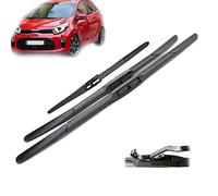 Limpiaparabrisas Piezas Limpiaparabrisas Limpiaparabrisas Delantero Trasero Juego de escobillas para Kia para Picanto MK3 2018 2019 2020 2021 Parabrisas Ventana 24''+14''+11''