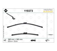 Limpiaparabrisas SWF Visioflex 119373, 580/380mm, Frente, 2 Pieza