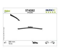 Limpiaparabrisas Trasero 380 Mm Brazo Plano VALEO Para LAND ROVER SPORT