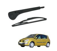 Limpiaparabrisas Trasero del Coche para Renault Scenic 2 MK2 2003-2009, Juego de Brazo y Escobilla de Limpiaparabrisas Trasero