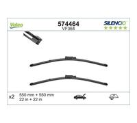 Limpiaparabrisas Valeo 574464 Silencio Flat Blade Set para Audi Audi (faw)