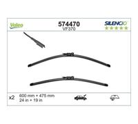 Limpiaparabrisas Valeo 574470 Silencio Flat Blade Set para Audi Bmw Renault Seat