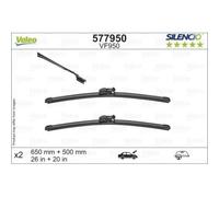Limpiaparabrisas Valeo 577950 Silencio Flat Blade Set para Bmw Bmw (brilliance)