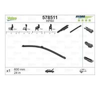 Limpiaparabrisas Valeo 578511 Hydroconnect para Alfa Romeo Audi Bmw Citroën Fiat