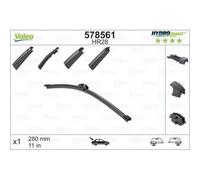 Limpiaparabrisas Valeo 578561 Hydroconnect Rear para Bmw Ford Mercedes Benz Seat