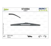 Limpiaparabrisas VALEO Silencio 574594, 250mm, Trasera, 1 Pieza