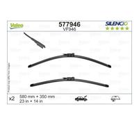 VALEO Silencio escobilla limpiaparabrisas VF946 577946 Front Length: 580mm/350mm Set of 2 escobilla limpiaparabrisass