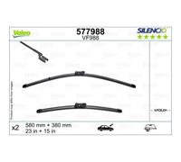 Limpiaparabrisas VALEO Silencio 577988, 580/380mm, Frente, 2 Pieza