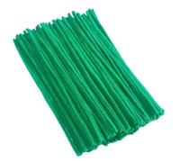 Limpiapipas Limpiadores De Pipas De Chenilla De Colores, Varillas De Alambre De Espumillón De Felpa, Tiras De Pelo, Manualidades, Juguetes Educativos Al Por Mayor(Dark Green,300PCS)