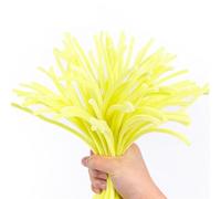 Limpiapipas manualidades 20/50/1000 Uds DIY chico creativo de chenilla palos vástago limpiador tuberías accesorios artesanía a mano(Macrn Lt Yellow,1000pcs)