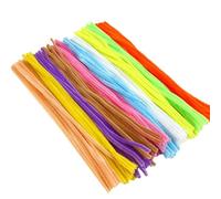 Limpiapipas manualidades 20/50/1000 Uds DIY chico creativo de chenilla palos vástago limpiador tuberías accesorios artesanía a mano(Lt Colorful,200pcs)