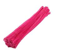 Limpiapipas manualidades 50/100 Uds limpiadores de tuberías tallos chenilla pipa for manualidades DIY decoraciones juguetes for niños 30CM(RoseRed,50 pcs)