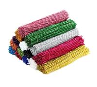 Limpiapipas manualidades 50 Uds. Limpiadores de tuberías con tallos chenilla, felpa, palos cable, juguetes educativos for niños, manualidades, suministros for DIY(Mix)