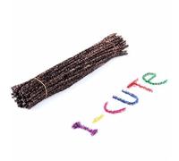 Limpiapipas manualidades 50 Uds. Limpiadores de tuberías con tallos chenilla, felpa, palos cable, juguetes educativos for niños, manualidades, suministros for DIY(Coffee)