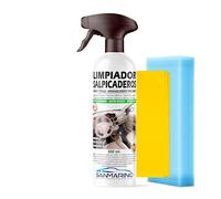 LIMPIARCOCHE.COM SANMARINO Limpiador SALPICADEROS Efecto Satinado con Pistola 500 ML. + BAYETA + Esponja