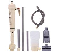 Limpieza al vacío de Grava para pecera, sifón Ajustable con Pilas, Herramienta de Lavado de y Grava, Filtro de Bomba para pecera de Acuario