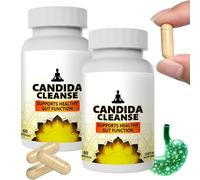 ¡Limpieza De Candida! Restaura Tu Salud Intestinal Natural. Limpieza De Candida, Apoyo Para El Intestino Y El Colon. Hierbas Naturales Para El Intestino,60 Cápsulas (2 frascos)