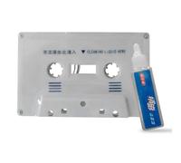 Limpieza de cinta de casete - Kit de mantenimiento húmedo para cintas de casete, limpiador de capstan para reproductor de casete de coche, solución de limpieza de cabeza