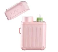 Limpieza de piercings, limpiador de agujeros de aretes, kit de limpieza de perforación de oreja con 240 piezas desechables de hilo dental de limpieza y solución de limpieza de 15 ml para mujeres y