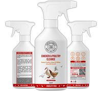 Limpieza de pollo y aves de corral | Mantiene a las aves de corral limpias de ácaros, piojos, suciedad y arena | Alivia las picaduras de insectos irritantes | Vida vegana 100% libre de crueldad animal