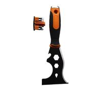Limpieza de raspador, sectores con sectores, pala con pegatinas de acero inoxidable 16 en 1 | Accesorios de disolución de pintura, herramienta de desnudez de pintura para tirar de las uñas, rascar