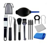 Limpieza de teclado, juego de limpieza electrónica multifuncional, hisopos de microfibra antiestático, cepillo antiestático para PC, TV, pantalla, cámara, herramienta extractora de teclas, clening