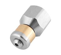 Limpieza de tuberías Boquilla rotativa Piezas de la lavadora de alta presión Limpieza de alcantarillas a presión de acero inoxidable Limpieza de drenaje de tuberías Boquilla rotativa 3/8 BSP hembra