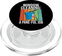 Limpieza de Ventanas a Pane Ful Job Divertido Limpiador de Ventanas PopSockets PopGrip para MagSafe