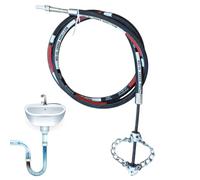 Limpieza Desincrustante con Eje Flexible - Desatascador para Obstrucciones en Cañerías - Cadena Desatascadora Resistente para Tuberías en Baño Cocina Jardín Restaurante
