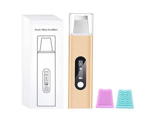 Limpieza facial ultrasónica, Espátula ultrasónica de limpieza facial profesional,Limpiador de piel,Limpiador de poros de eliminación de comedón,3 modos,USB recargable