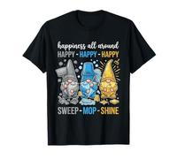 Limpieza Gnomos Sweep Mop Shine Ama de Llaves Custodio Camiseta