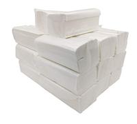 Limpiezabarata Toalla Papel Secamanos Tejido Zig Zag, Laminadas Doble Capa, Caja 3000 Unidades