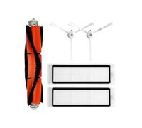 Limpure Kit Accesorios Repuesto Compatible Xiaomi Mi Robot Vacuum 1 y Roborock S50 S51 | 1Cepillo Principal, 2 Cepillos Laterales y 2 Filtros HEPA | No MOP