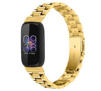 Limque Correa de acero inoxidable compatible con Fitbit Inspire 3 correas de reloj de metal ajustables pulseras de repuesto para mujeres y hombre