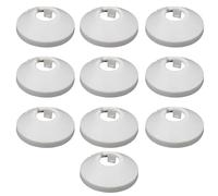 Limtula 10 Piezas de rosetas de tuberías Resistentes Calor Decoraciones para hogar Cubiertas de tuberías fácil instalación para ocultación Profesional y Elegante Cubiertas aptas para Mascotas, 10mm