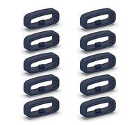 Limtula 10 Piezas Sujetador de Silicona con Soporte, Blue 22MM | Accesorio, retenedor de cinturón de 22 mm, soporte para correa de reloj, reemplazo de retenedor de pulsera con