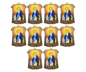 Limtula 10 Uds De iconos de figuras religiosas, iconos acrílicos para personalizar la decoración religiosa del hogar y la Iglesia católica