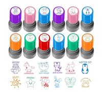Limtula 12 unids/Set de Sellos de comentarios para Profesores de inglés con 12 Frases para, calificación de Estudiantes, Sellos de recompensa para niños