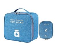 Limtula 2 bolsas portátiles de primera bolsa de viaje para farmacia, bolsa de almacenamiento de medicamentos, a
