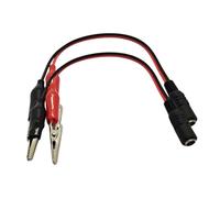 Limtula 2 Piezas DC5521 a Clip de Cocodrilo Cable de Prueba Cable de Carga Conexión de Cámara Construcción de para Reparación Uso Clip de Batería a Enlace de Corriente Directa
