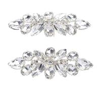 Limtula 2 Unids/Set Clip De Zapatos De para Diamantes De Imitación Hebilla Brillante Zapatos De Boda De Tacón Alto Decoración para Fiesta P Decoración Decoraciones Clips Hebilla De Oro Negro