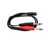 Limtula 3, 5 mm a doble 6 Cable auxiliar TRS cables auxiliares de 0, 35 mm para altavoces mono macho a Cable Estéreo 3.5