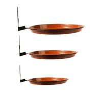 Limtula 3 bandejas colgantes para comedero de pájaros para patio trasero, bandeja escalonada de gran capacidad para alimentación silvestre al aire libre