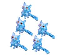 Limtula 3 Dimensions Printed Cats Flexible Articulated Fidgets Toy Desktop Pet Ornament Realistic Hairless Cat Figurines Flexible Joint Articulated Fidgety Toy